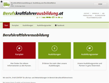 Tablet Screenshot of berufskraftfahrerausbildung.at